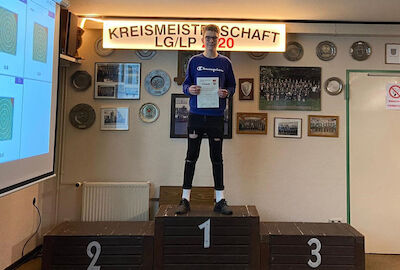 Jugend männlich Einzelwertung Dreistellungskampf 1. Platz: Simon Roeßing