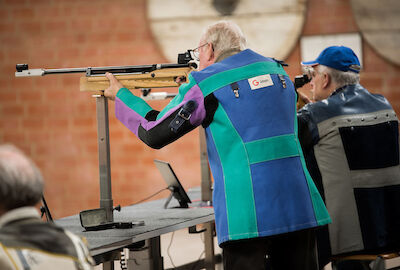 Typische Trainingssituation in der Luftgewehrhalle.